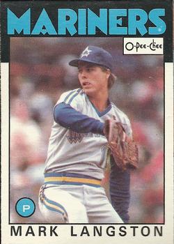 1986 O-Pee-Chee Baseball Cards 198     Mark Langston